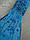 Стрічка декор НГ "Сніжинки на мішковині " голуба , 17 метрів, фото 3