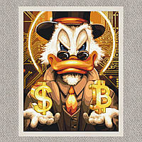 Картина Скрудж Макдак 40*50см з Білою рамкою