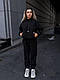 Жіночий теплий м'який флісовий осінній костюм кофта худий батник на блискавці штани джоггери двосторонній щільний фліс полар, фото 3