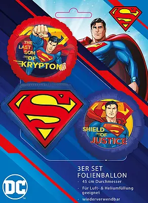 Party Factory 18" Набір Супермен фольгована куля  3 шт - В УП