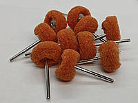 Полірувальні насадки 10 шт ( оранжеві 1500) для гравера, бормашинки, дремеля (Dremel)