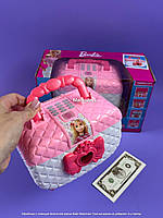 Сейф копілка для дівчинки у вигляді сумочки WF 3009 BA  звуки, підсвічування, іграшкові гроші, в коробці