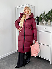 Пальто жіноче зимове стьобане 1099 | розміри 50-52, 54-56, 58-60, фото 4
