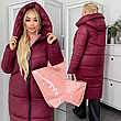 Пальто жіноче зимове стьобане 1099 | розміри 50-52, 54-56, 58-60, фото 6