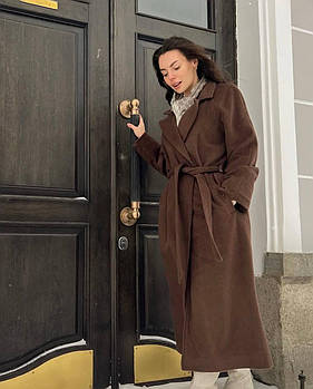 Пальто жіноче кашемірове тепле з підкладкою на синтепоні 150