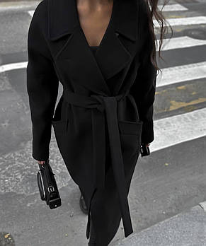 Пальто жіноче кашемірове тепле з підкладкою на синтепоні 150