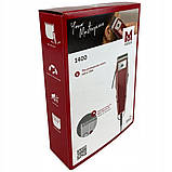 Машинка для стрижки в наборі мережева Moser 1400 Burgundy 1400-0278, фото 10