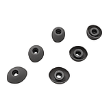 Амбушюри силіконові 3.5 мм насадки для вакуумних навушників та гарнітур 3 пари розмір S/M/L сірі, фото 3