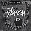 Чоловічі широкі джинси Stussy темно-сірі, оверсайз, вільна посадка, вуличний Y2K стиль, преміальна якість, фото 4