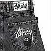 Чоловічі широкі джинси Stussy темно-сірі, оверсайз, вільна посадка, вуличний Y2K стиль, преміальна якість, фото 7