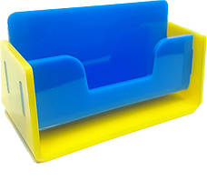 Візитниця одинарна Wissaider двоелементна Жовто-блакитна (WiS-133)