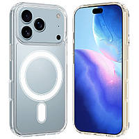 Протиударний чохол для iPhone 17 Pro Max Прозорий MagSafe