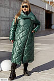 Стильне жіноче стьобане пальто №2415, фото 5