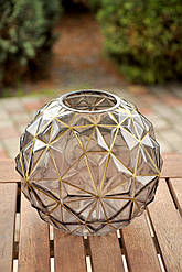 Склянна ваза, висота - 20 см