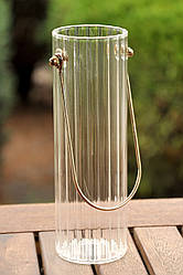 Склянна ваза, висота - 20 см