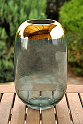 Склянна ваза, висота - 20 см