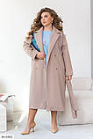 Жіноче пальто великих розмірів №2490-джинс, фото 7