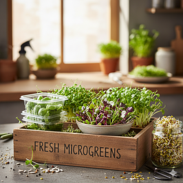 Мікрозелень в домашніх умовах