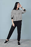 Демісезонний костюм у смужку "Delight" Батал, фото 3