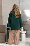 Жіноче демісезонне пальто №2568-зелений, фото 3