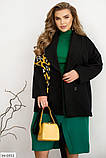 Жіноче демісезонне пальто №2568-зелений, фото 4