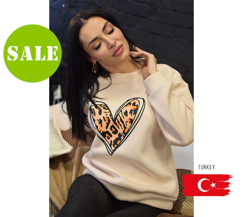 Теплий батнік жіночий оверсайз "Point" Туреччина Батал, фото 1