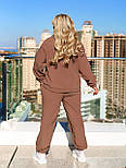 Спортивний костюм на флісі жіночий "Real" Норма та батал, фото 8