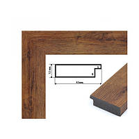 Картина за номерами Казковий замок Нойшванштайн 40x50 см + рамка Світле дерево