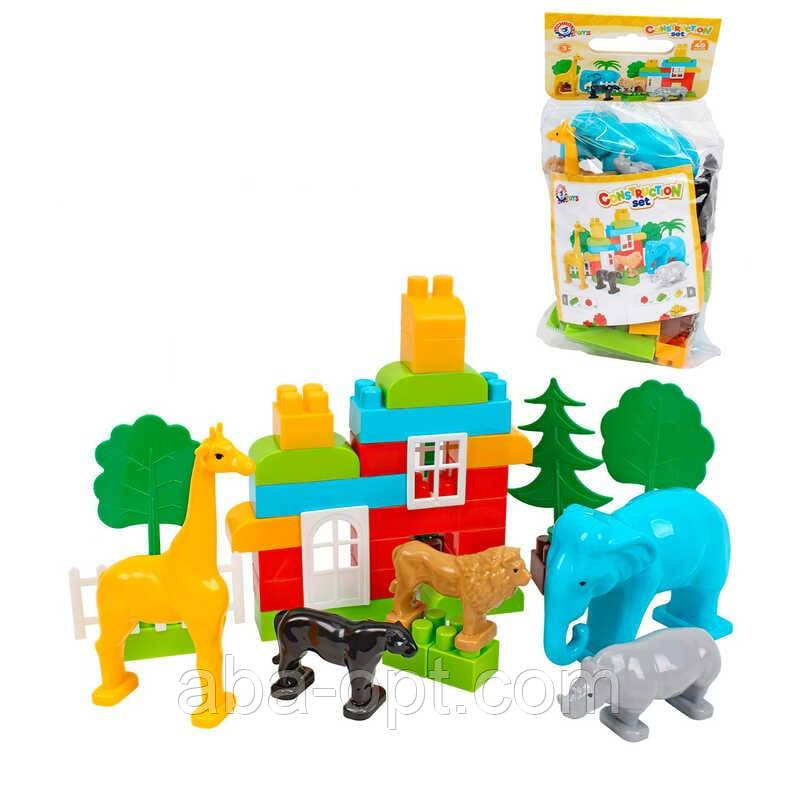 Гра Конструктор 0334 (9) "Technok Toys" 40 елементів, “Ферма”, у пакеті, фото 1