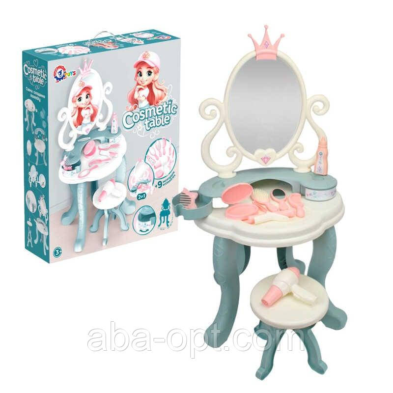 Гра Косметичний столик 1638 (3) "Technok Toys", дзеркало, табурет, аксесуари, в коробці, фото 1