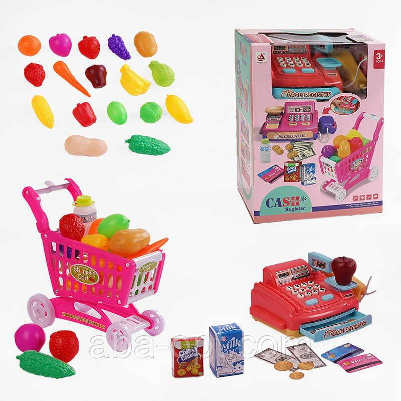 Касовий апарат CF 8206 (24/2) підсвічування, звуки, мелодії, англ. мовою, продукти, візок, у коробці, фото 1