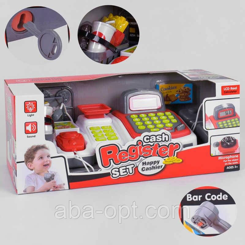 Касовий апарат 35536 B (12/2) світло, звук, вбудований калькулятор, мікрофон, в коробці, фото 1