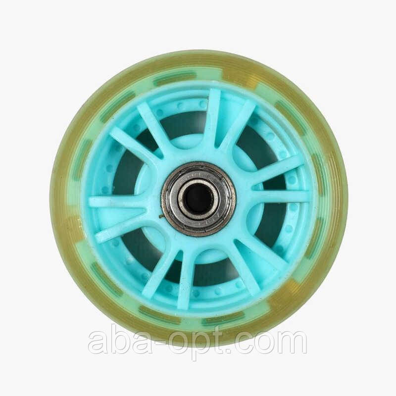 Колесо для самоката заднє, d=90 мм, КОЛІР БЛАКИТНИЙ, ЦІНА ЗА 1 ШТУКУ, фото 1