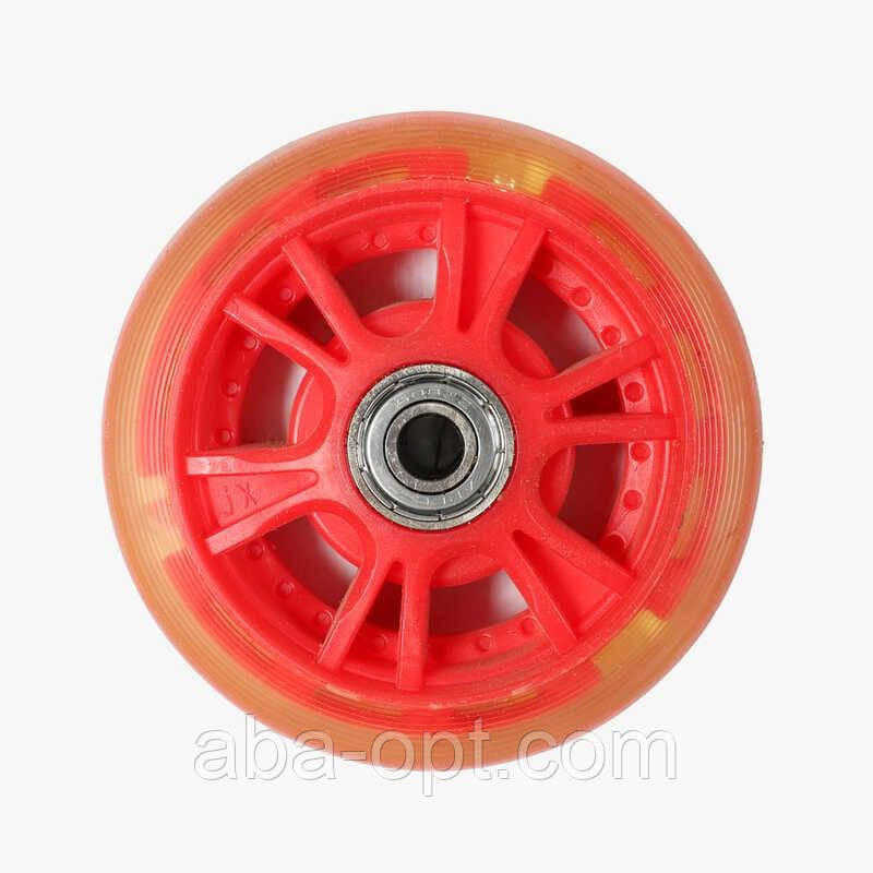 Колесо для самоката заднє, d=90 мм, КОЛІР ЧЕРВОНИЙ, ЦІНА ЗА 1 ШТУКУ, фото 1