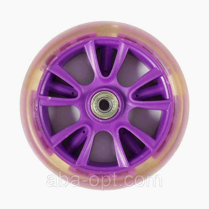 Колесо для самоката переднє, d=135 мм, КОЛІР ФІОЛЕТОВИЙ, ЦІНА ЗА 1 ШТУКУ, фото 1