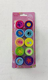 Набір дитячих штампиків 10 шт. На планшеті (819008)