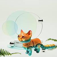 Іграшка  рухома антистрес Котик двоколірний  фігурка 15 см 3D-друк