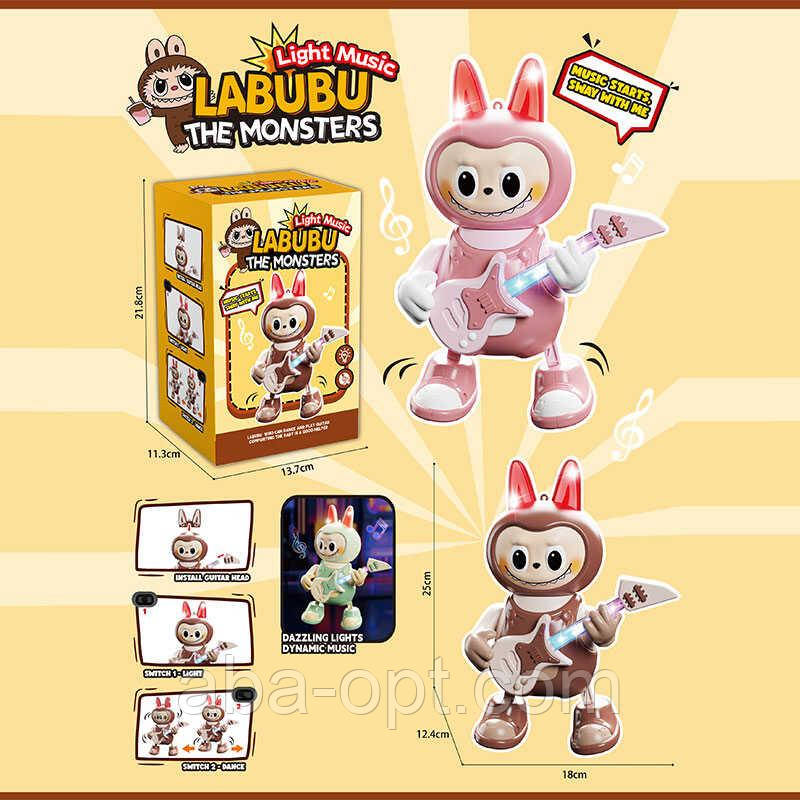 Музична іграшка 5978 B (72/2) 2 кольори, герой, підсвічування, музика, танцює, 2 режими, висота 25 см, в коробці, фото 1