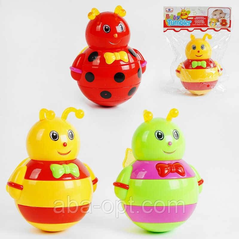 Неваляшка 6004 /6005/6006 (72/2) 3 види, комашка, світло, звук, у пакеті, фото 1