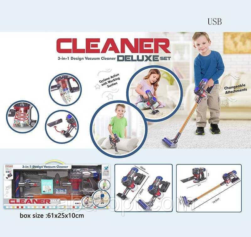 Пилосос 1009 A (18) 3в1, акумулятор: 3.7V, звук всмоктування, змінні насадки, пінопластові кульки, USB-кабель, рухомі елементи, в, фото 1