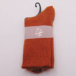 Пухнасті шкарпетки альпака 37-41 коричневі Корона 2551-1