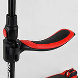 Самокат триколісний Best Scooter JS-10711 (4) з сидінням, алюмінієве кермо, 3 колеса PU зі світлом, d = 12 см, фото 6