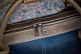 Чоловіча шкіряна сумка,чоловіча сумка для документів,сумка-портфель синій, фото 5