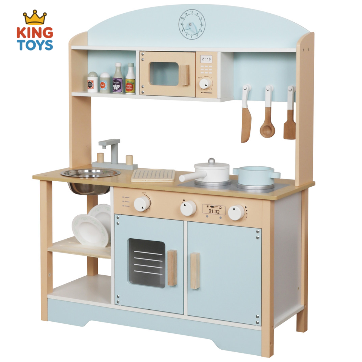 Дитяча дерев’яна кухня «Мрія шефа» + аксесуари Blue