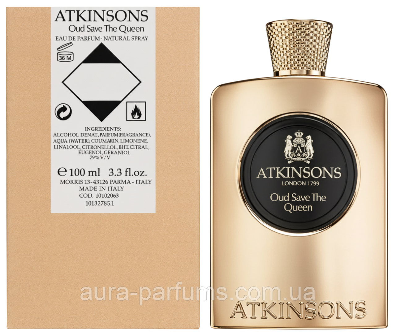 Парфуми унісекс Atkinsons Oud Save The Queen Eau de Parfum Парфумована вода (тестер) 100 ml/мл
