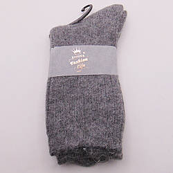 Пухнасті шкарпетки альпака 37-41 темно-сірі Корона 2551-1