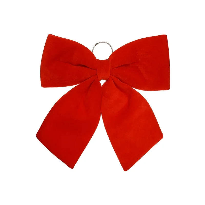 Великий оксамитовий бант 44 см , червоний 1 шт