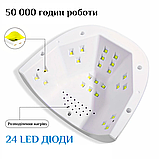 Стартовий набір для манікюру та педикюру - домашній набір для манікюру (фрезер 20000об, портативна LED лампа USB 48W, 10гель-лаків, фото 3