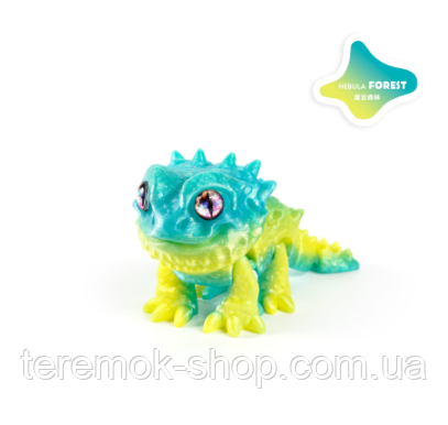 Рухома іграшка антистрес Дракончик зелений яскравий фігурка 10 см шарнірна 3D PLA пластик, фото 1