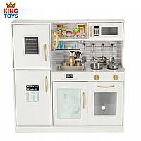 Дитяча дерев’яна кухня «Маленька господиня» з LED-лампою + аксесуари